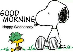Good Morning! Happy Wednesday! Snoopy. Nature. Clipart. Free Download 2024 greeting card
