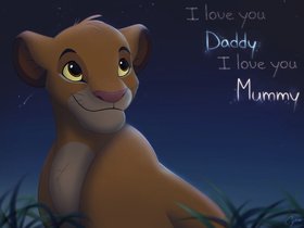 I Love My Mom and Dad. Cartoon ecard. Love you mom and dad and thank you for everything... best mom ever... best dad ever... Father And Mother I Love You. Ecard of the Lion King. Free Download 2024 greeting card