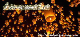 Your dreams come true :) Thousands of lanterns into the sky. Sometimes it's best just to look up at the night sky. Black background. Free Download 2024 greeting card
