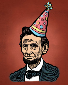 Abraham Lincoln's birthday... Ecard for her... Birthday of Abraham Lincoln. Happy Birthday. Free Download 2024 greeting card