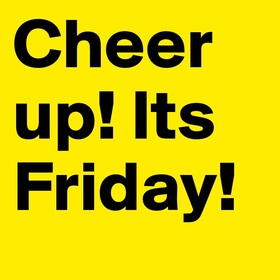 Cheer Up... Its Friday!!! Yellow ecard! Cheer Up!!! Its Friday!!! Have a great weekend!!! Free Download 2024 greeting card