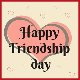 Postcard for best friend. New ecard. Download a card free of charge. Congratulations on the day of friendship. Greeting card with hearts. I appreciate you! Free Download 2024 greeting card
