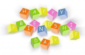 A day of friends is walking around the planet. Friendship is a joyful meeting, A sea of fantastic ideas. At any problem - with the friend it is easier, And without a friend life is harder. Free Download 2024 greeting card