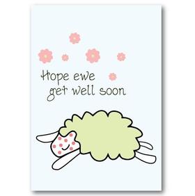 Hope ewe get well soon. New ecard. Get well soon. Hope you feel better. Youre too pretty to look that sick, so get ready to do some makeup and look pretty as youre going to get well soon! Free Download 2024 greeting card