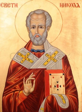 Icon of Saint Nicholas. Orthodox style. Saint Nicholas. Free Download 2024 greeting card