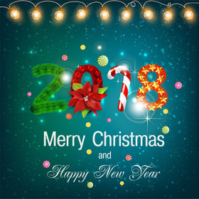 Merry Christmas 2018 card for friend. New ecard. Merry Christmas and Happy New Year. On this bright holiday, I wish you to see only good things in the world around you and find all the good in people. Free Download 2024 greeting card
