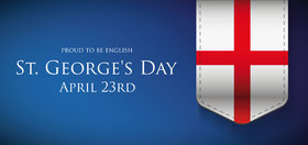 Happy Saint George's day. New ecard. Proud to be english! Happy Saint George's day to you. April 23rd. Free Download 2024 greeting card