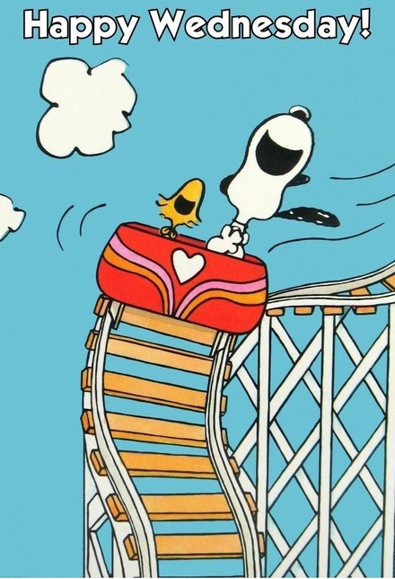 Happy Wednesday! Ecard for kids. Snoopy. The best greeting card for You.