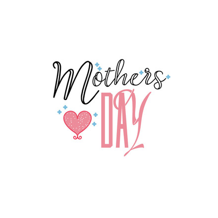 Mother's day! Super inscription. Red Heart. Elegant inscription. Greeting card. Free Download 2024