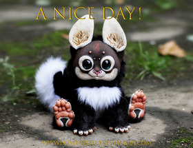 A nice day! Everyday Greeting Cards. I'm your gentle and helpless monster) Black fur, black eyes, and bloody adorable. Gremlins. Free Download 2023 greeting card