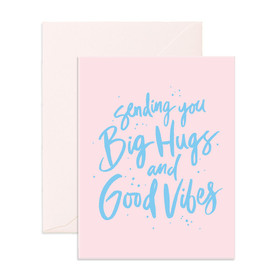 Big hugs card. Sending You Big Hugs and Good Vibes National hug day. Beautiful ecard. Blue color. Cherry Blossom Pink background. Classic Rose background. Free Download 2024 greeting card
