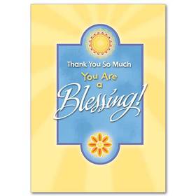 Bright blessing card for sister! Download image. Thank you so much. You are a blessing. Card of blessing to dear sister! Free Download 2023 greeting card