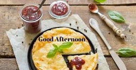 Good Afternoon! Pizza day! Good Afternoon... Pie... Cherry.. Good day.. Free Download 2024 greeting card