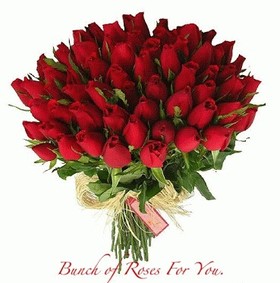Good Afternoon! Red roses for You! Bunch of roses for you. Free Download 2023 greeting card