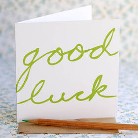 Good Luck. Green pencil. Good Luck... Good Luck Card Messages... wishes... Good day Free Download 2022 greeting card