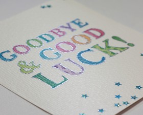 Goodbye and Good Luck. Good Luck.... bye....goodbye.... luck Free Download 2023 greeting card