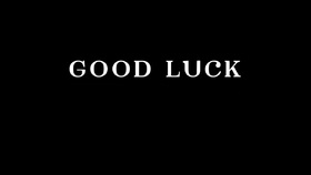Good Luck. Black & white ecard. Good Luck... lucky day... wishes. Free Download 2024 greeting card