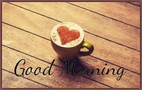 Lovely cup of coffee for good morning. New ecard. Good Morning. Cup of coffee. Red Heart. Free Download 2024 greeting card