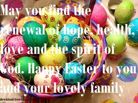 Happy Easter 2018 to families. New ecard for free. Happy Easter to families. Easter 2018. Easter Eggs. Basket. Wishes. Free Download 2024 greeting card