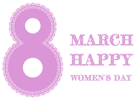 Happy Women's day! 8 march! PNG. Greeting card. Beautiful ecard for sister. Pastel Purple color. White background. ClipArt. Free Download 2023 greeting card