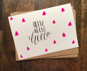 Hello! I love You! Little hearts for girl. Free Download 2023 greeting card