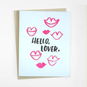 Hello, Lover! Kisses and smiles. Free Download 2024 greeting card