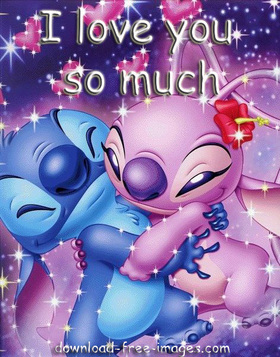 I love you so much! Cartoon ecards 2018. New ecards for free. Lilo And Stitch - Cartoon Pictures. Free Download 2024 greeting card