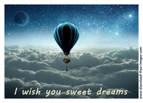 I wish you sweet dreams! Nature greeting card. Free Download 2024 greeting card