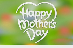 Mother's Day! New ecard for free. mother's day. Green card. Heart. Free Download 2022 greeting card