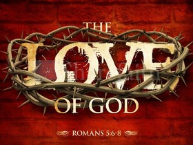 The Love of God. Good friday 2018. My congratulations to all my friends. Happy Friday 2018! The crown of thorns. Red background. Free Download 2023 greeting card