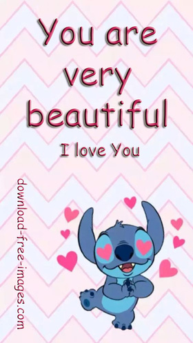 You are very beautiful. I love You. Super ecards 2018. New ecards for free. Lilo And Stitch - Cartoon Pictures. Free Download 2024 greeting card