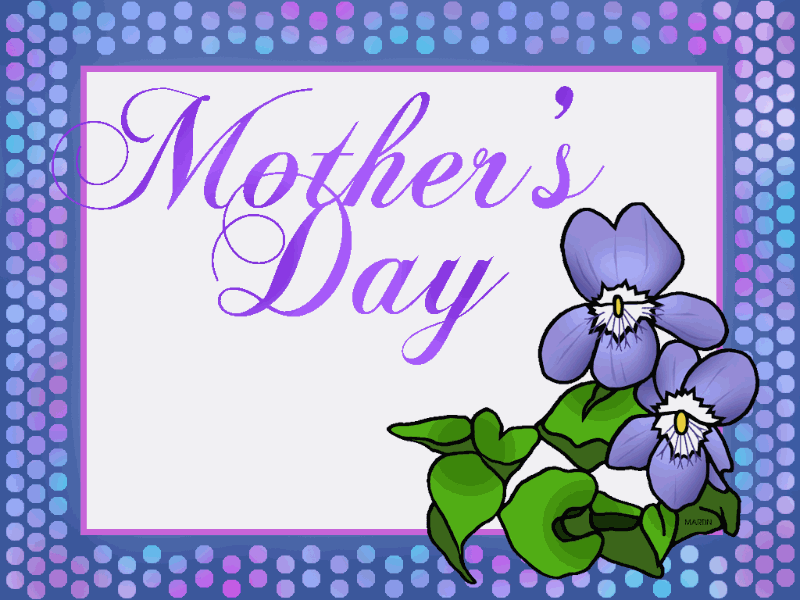 Mother's Day card! New ecard for free. Happy Mother's Day. Purple Card. Flowers. Free Download 2024 greeting card