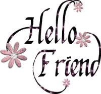 Hello, friend! Flowers for You. Animation. Free Download 2023 greeting card
