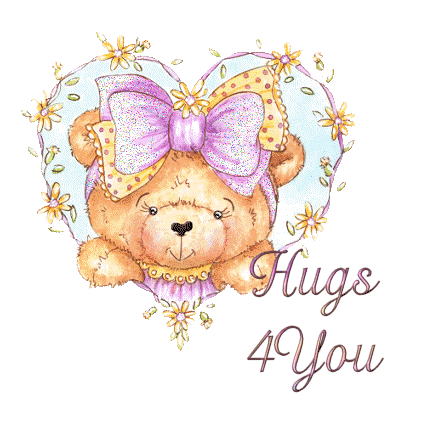 Hugs for You! I love You! Hugs Sticker for iOS & Android. Animation for girl. Hugs 4 you.Toy Bear. Girl. Heart. Free Download 2024 greeting card
