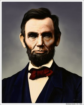 Abraham Lincoln's birthday... Ecard for father... Portrait of a young Abraham Lincoln. Free Download 2024 greeting card