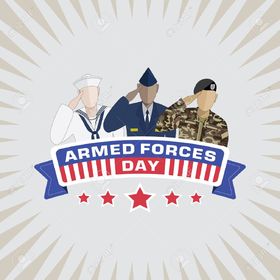 Armed forces day... Ecards for her... Army... Navy... Air Force... Free Download 2025 greeting card