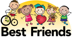 Best Friends... Bicycle... children... new ecard! Best friends ... Good friends ... Best Friends Forever... Free Download 2024 greeting card