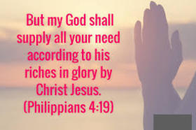 I bless you. New ecard for free. my God shall supply all your need according to his riches in glory by Christ Jesus. Free Download 2025 greeting card