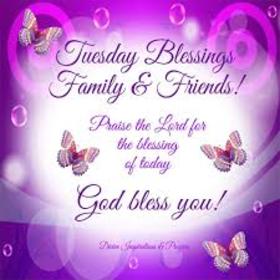 Blessing Tuesday. New ecard. Tuesday blessings for family and friends. God bless you. Praise the Lord for the blessing of today. Free Download 2024 greeting card