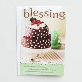 Blessing you card. New ecard. Blessing from above. God bless you cards. Bless wishes. Tasty cake. Blessings for friends and family. Free Download 2025 greeting card