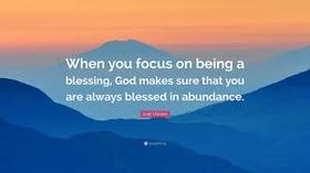 Focus on being a blessing. New ecard. Blessing. When you focus on being a blessing, God makes sure that you are always blessed in ambulance. Free Download 2025 greeting card