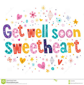 Get Well Soon Sweetheart. New ecard. Wishes of speedy recovery for a daughter. Swing back to life and wear your cheerful look again. I send you fast healing wishes. Free Download 2025 greeting card