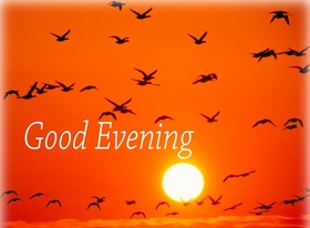 Good Evening beautiful pic. Nature ecard. I wish you, my sun, a good, cozy and wonderful evening of your dream. Free Download 2025 greeting card