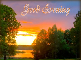 Good Evening wishes ecard. Let the your body to relax after this hard day, let your heart and soul to be full of peace and bliss. Free Download 2024 greeting card
