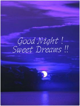 Good Night. Violet Night. White moon. Lake. silver Moon path... Good Night... wishes... sweet Dreams... Free Download 2025 greeting card