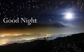 Good Night, My lovely! Good dreams to you. Beautiful postcards with a night landscape for your beloved. Good dreams, dear. Night sky with stars. Good night, sweetie. Free Download 2024 greeting card