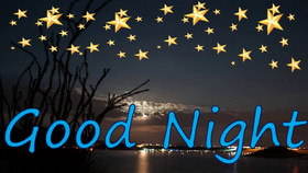 Good Night, my dear uncle! Beautiful postcards with a wish of a good night for your beloved uncle. You are the best, sweet dreams to you. Postcard with stars. Free Download 2024 greeting card