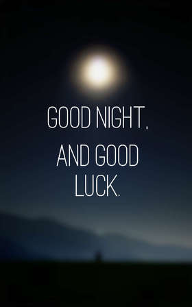 Good Night and Good Luck! Black night. White moon Good Night and Good Luck... wishes... sweet Dream... Free Download 2025 greeting card