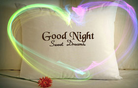 Good Night. Colorful heart to You! Good Night... sweet Dream... Beautiful good night... Okay, flower, pillow, and blanket. Free Download 2024 greeting card