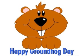 Groundhog day 2019! Super ecard for You! Marmot... A sweet smile... Nice ecard! Free Download 2024 greeting card